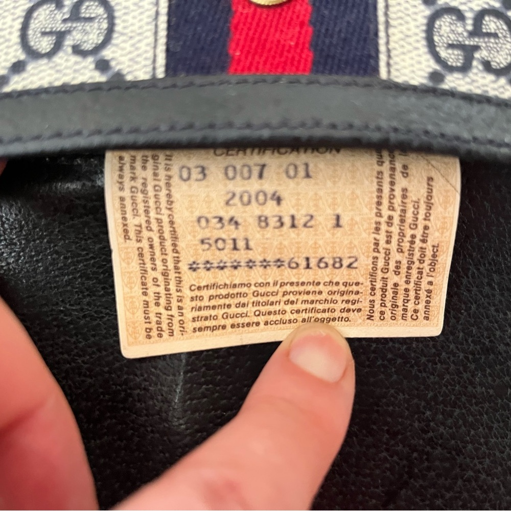Gucci Vintage Long Wallet Accessory Collection Black Leather Trim/Interior - Picture 8 of 8